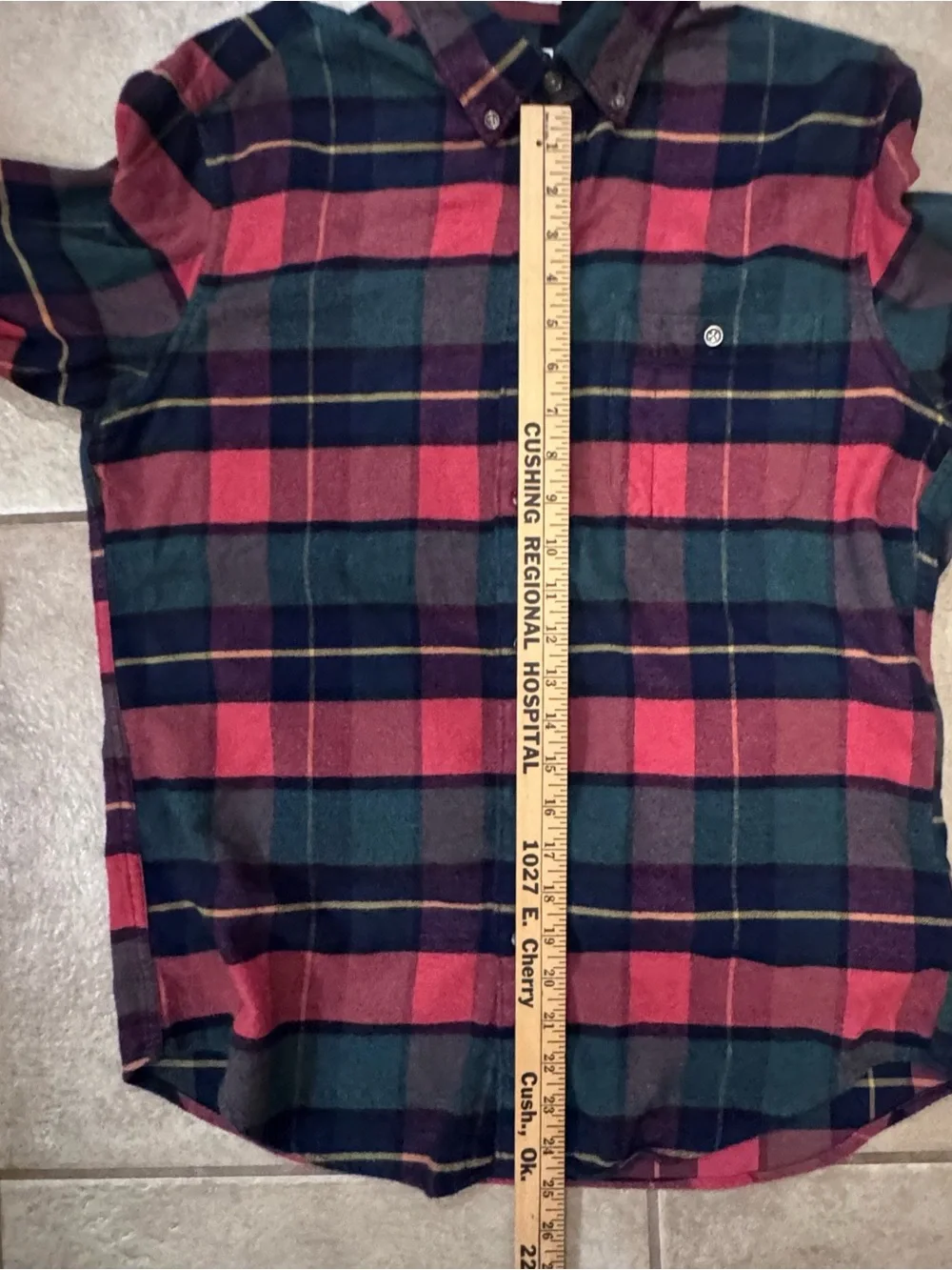 J. Crew Red and Green Plaid Button-Down Shirt